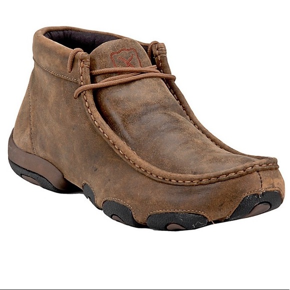 Twisted X Bomber Brown Driving Moc 9 